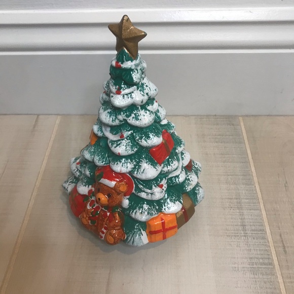 Vintage Music Box Ceramic Christmas Tree Decor - Picture 3 of 8